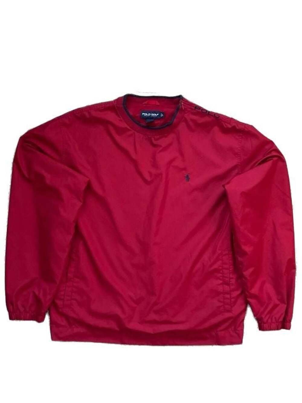 Polo Golf Ralph Lauren Red Pullover Windbreaker Size L